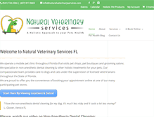 Tablet Screenshot of naturalveterinaryservices.com